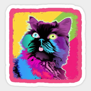 LaPerm Pop Art - Cat Lover Gift Sticker